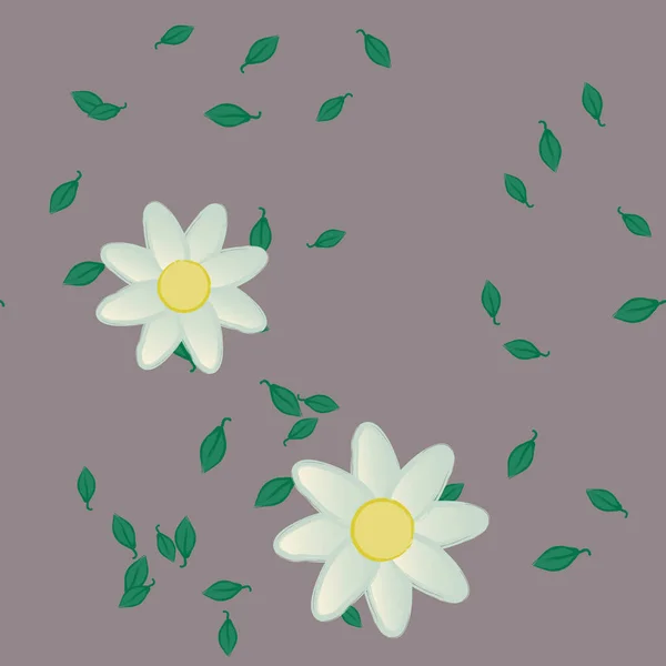 Hermoso Fondo Sin Costura Floral Ilustración Vectores — Vector de stock