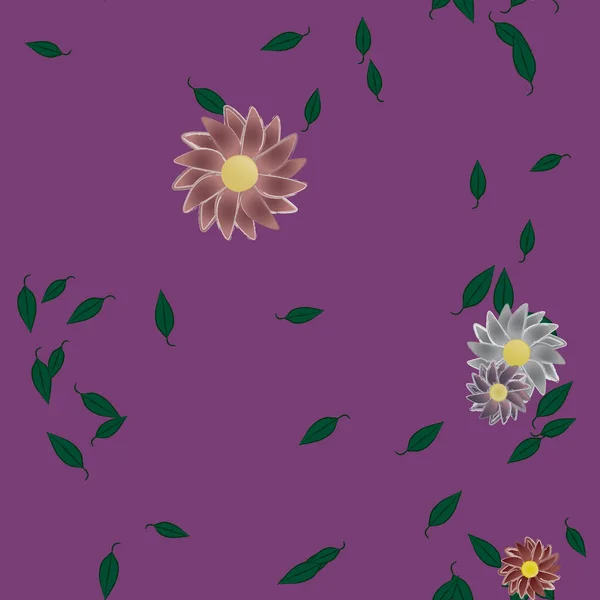 Beau Fond Floral Sans Couture Illustration Vectorielle — Image vectorielle