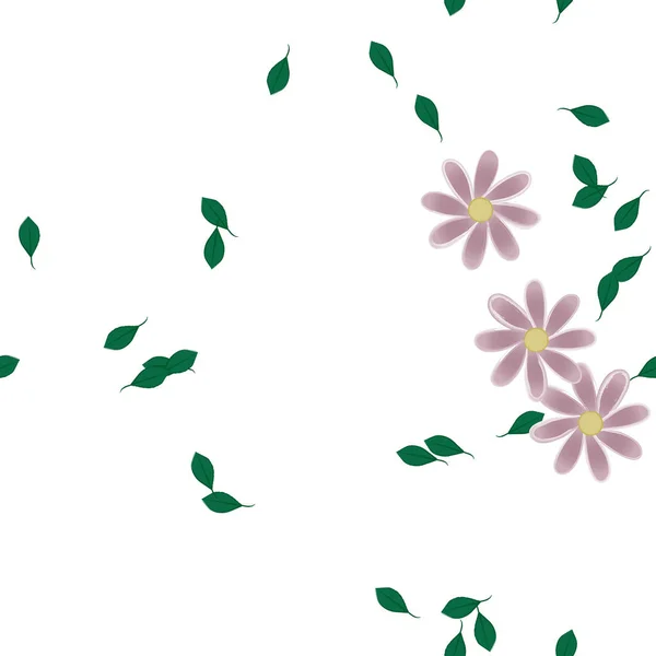 Beautiful Floral Seamless Background Vector Illustration — Stock Vector