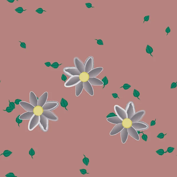 Beau Fond Floral Sans Couture Illustration Vectorielle — Image vectorielle