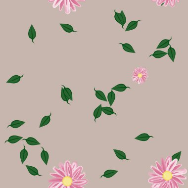 Çiçeksiz arka plan, vektör illüstrasyonu