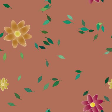 Çiçeksiz arka plan, vektör illüstrasyonu