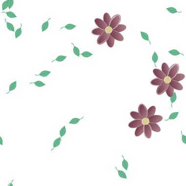 Çiçeksiz arka plan, vektör illüstrasyonu