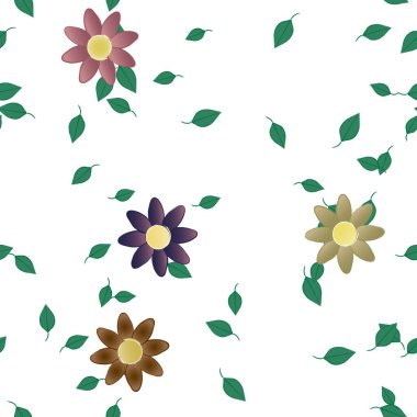 Çiçeksiz arka plan, vektör illüstrasyonu