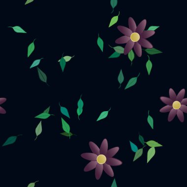 Çiçeksiz arka plan, vektör illüstrasyonu