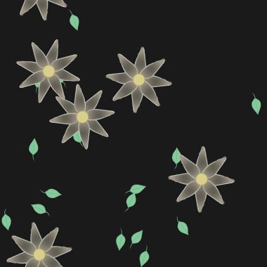 Çiçeksiz arka plan, vektör illüstrasyonu