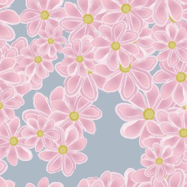 Yaprakları pürüzsüz arkaplan, vektör illüstrasyonu