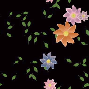 Çiçeksiz arka plan, vektör illüstrasyonu