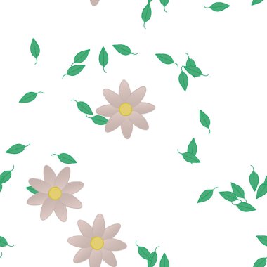 Çiçeksiz arka plan, vektör illüstrasyonu