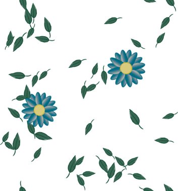 Çiçeksiz arka plan, vektör illüstrasyonu