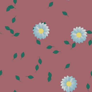 Çiçeksiz arka plan, vektör illüstrasyonu