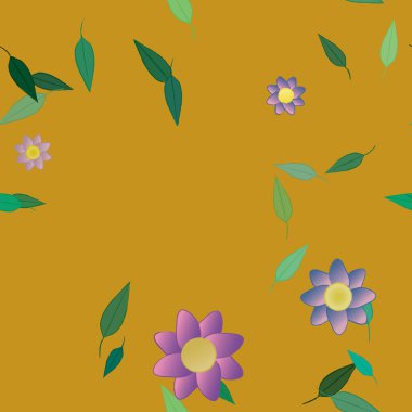 Çiçeksiz arka plan, vektör illüstrasyonu