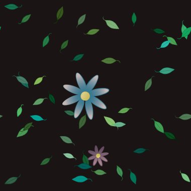 Çiçeksiz arka plan, vektör illüstrasyonu