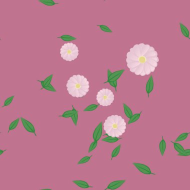 Yaprakları pürüzsüz arkaplan, vektör illüstrasyonu