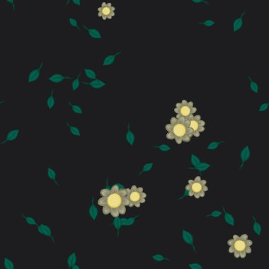 Yaprakları pürüzsüz arkaplan, vektör illüstrasyonu