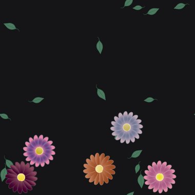 Çiçeksiz arka plan, vektör illüstrasyonu