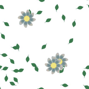 Yaprakları pürüzsüz arkaplan, vektör illüstrasyonu