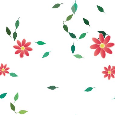 Çiçeksiz arka plan, vektör illüstrasyonu