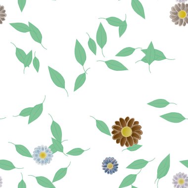 Çiçeksiz arka plan, vektör illüstrasyonu