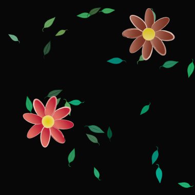 Çiçeksiz arka plan, vektör illüstrasyonu