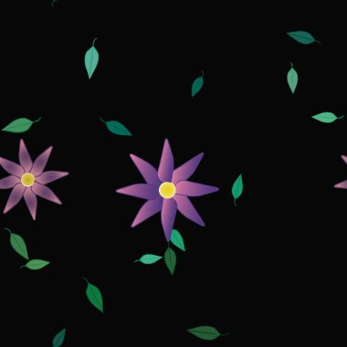 Çiçeksiz arka plan, vektör illüstrasyonu