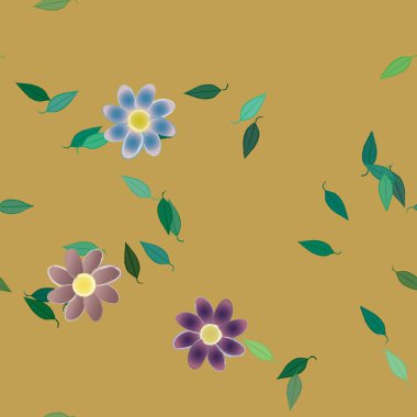 Çiçeksiz arka plan, vektör illüstrasyonu