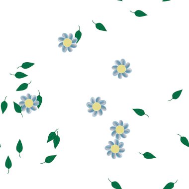 Yaprakları pürüzsüz arkaplan, vektör illüstrasyonu