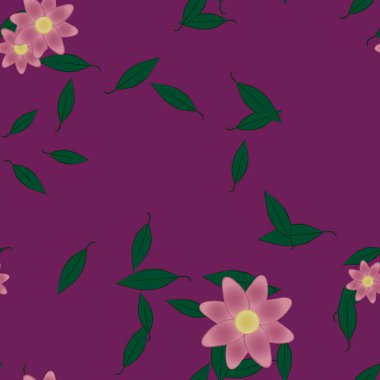 Çiçeksiz arka plan, vektör illüstrasyonu