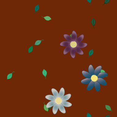 Çiçeksiz arka plan, vektör illüstrasyonu