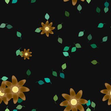 Çiçeksiz arka plan, vektör illüstrasyonu