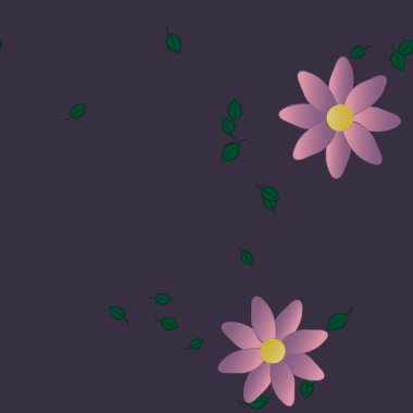 Yaprakları pürüzsüz arkaplan, vektör illüstrasyonu