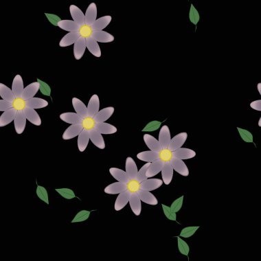 Çiçeksiz arka plan, vektör illüstrasyonu