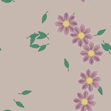 Çiçeksiz arka plan, vektör illüstrasyonu