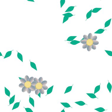 Çiçeksiz arka plan, vektör illüstrasyonu