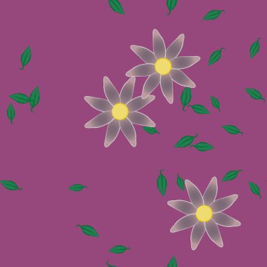 Çiçeksiz arka plan, vektör illüstrasyonu