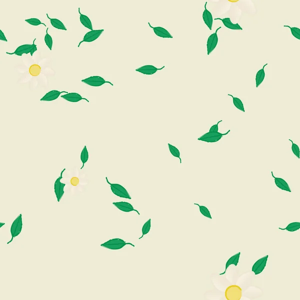 Fundo Sem Costura Floral Bonito Ilustração Vetorial — Vetor de Stock