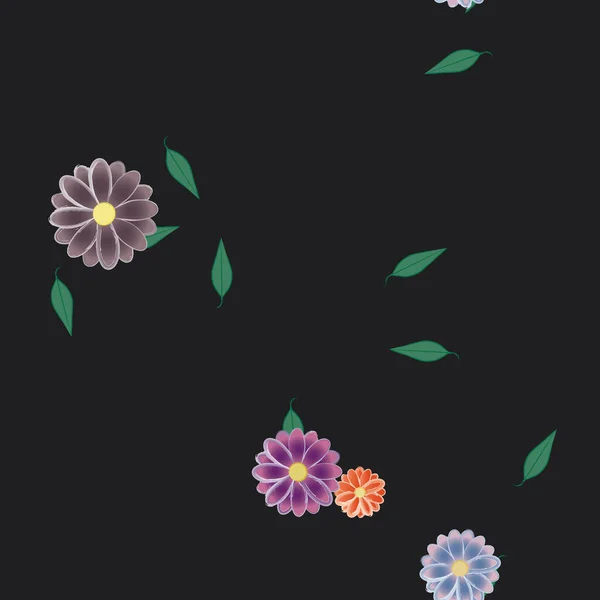 Hermoso Fondo Sin Costura Floral Ilustración Vectores — Archivo Imágenes Vectoriales