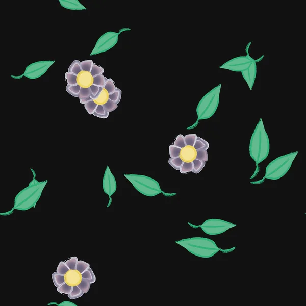 Beau Fond Floral Sans Couture Illustration Vectorielle — Image vectorielle