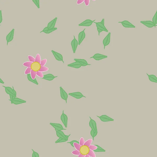 Beau Fond Floral Sans Couture Illustration Vectorielle — Image vectorielle