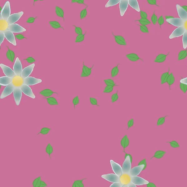 Schöne Florale Nahtlose Hintergrund Vektorillustration — Stockvektor