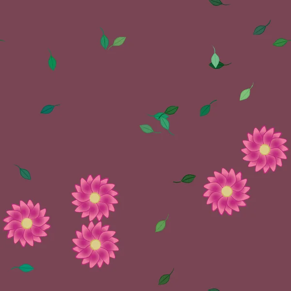 Beau Fond Floral Sans Couture Illustration Vectorielle — Image vectorielle