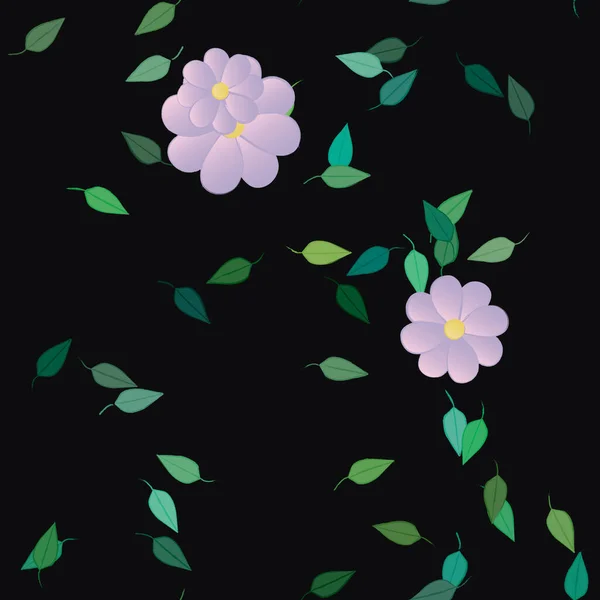 Hermoso Fondo Sin Costura Floral Ilustración Vectores — Vector de stock