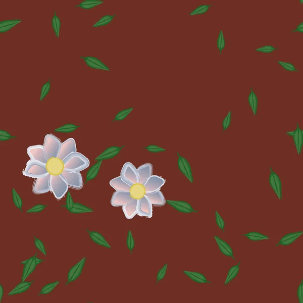 Schöne Florale Nahtlose Hintergrund Vektorillustration — Stockvektor