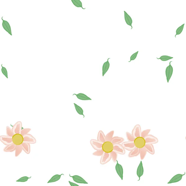 Hermoso Fondo Sin Costura Floral Ilustración Vectores — Vector de stock