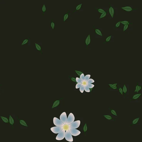 일러스트 아름다운 꽃없는 — 스톡 벡터
