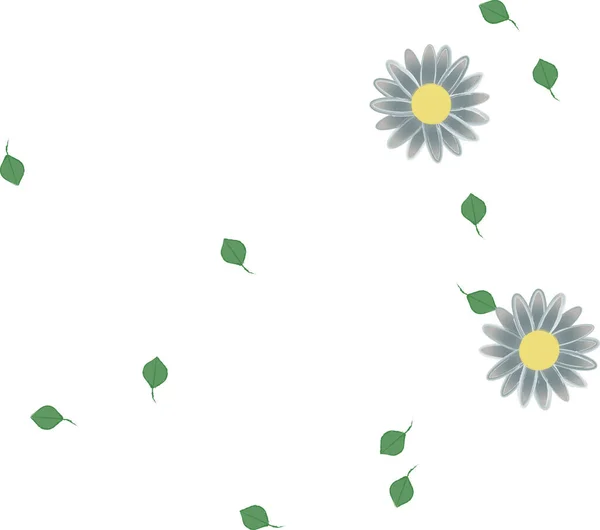 Schöne Florale Nahtlose Hintergrund Vektorillustration — Stockvektor