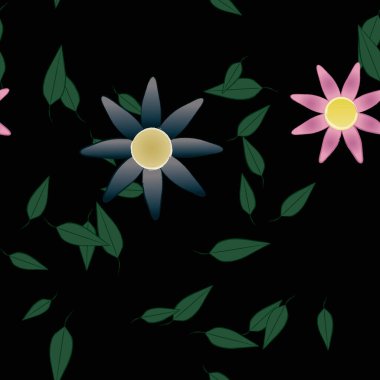 Çiçeksiz arka plan, vektör illüstrasyonu