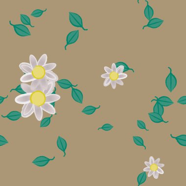 Çiçeksiz arka plan, vektör illüstrasyonu