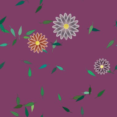 Çiçeksiz arka plan, vektör illüstrasyonu