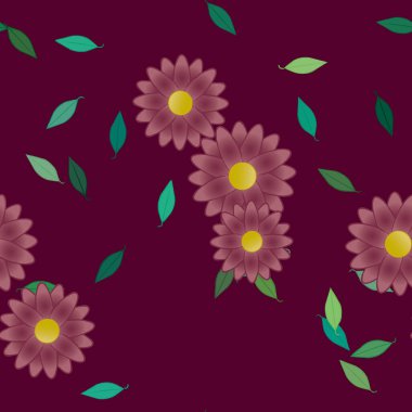 Çiçeksiz arka plan, vektör illüstrasyonu